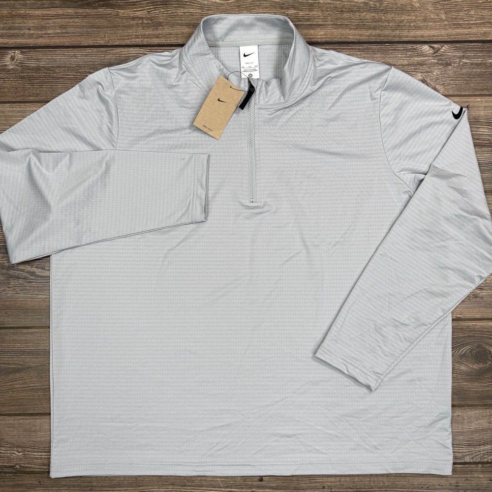 Nike Mens Dri Fit Victory‎ Gray 1/2 Zip Golf Pullover FD5837-077 Size 3XL NEW - Picture 2 of 6